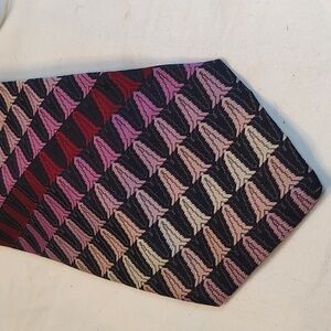 Superba vintage purple geometric pattern tie